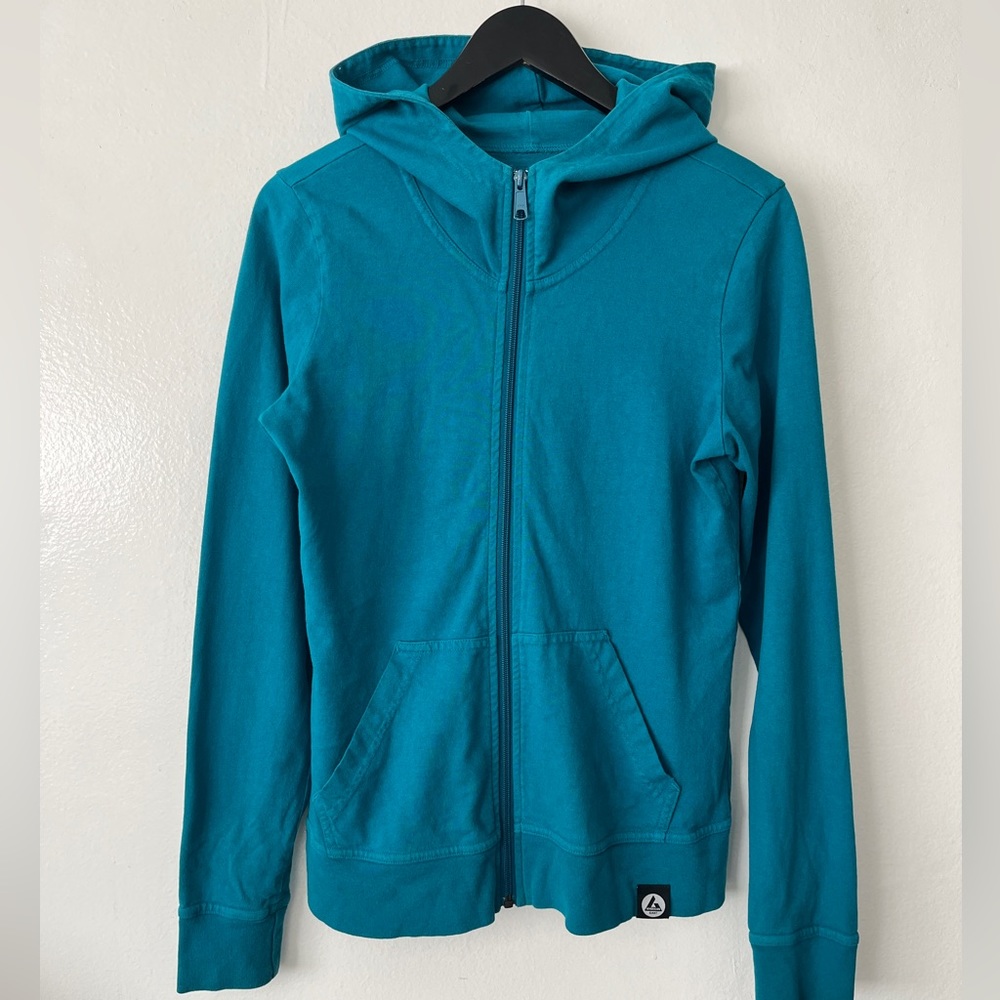 American Giant Lightweight Full Zip Hoodie Womens Size M made in USA